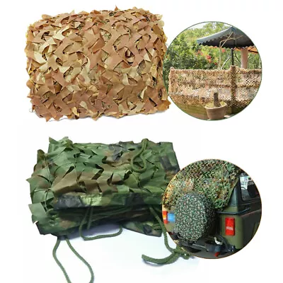 Military Camouflage Netting Hunting Camo Camping Army Net Woodland Desert Leaves • $18.99