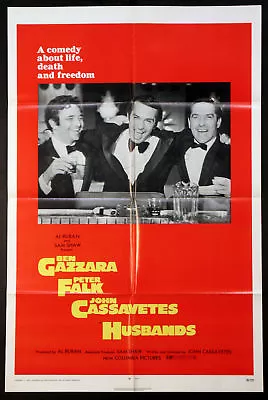 Husbands John Cassavetes Peter Falk Ben Gazarra 1970 1-sheet  • $195