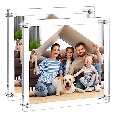 8x10 Acrylic Picture Frames 2 Pack Clear Picture Frames For Wall Modern Frame... • $43.12