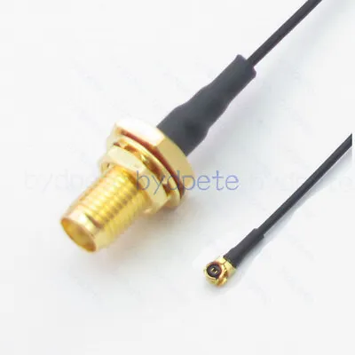 IPX U.FL UFL Plug To SMA Female Bulkhead Waterproof 1.13mm Coaxial Cable IPEX RF • $2.10