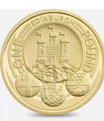 2011 Edinburgh City Royal Capital Series One Pound Coin No Longer In Circulation • £13.50