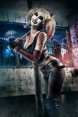 19588 Harley Quinn Batman Arkham City Wall Print Poster AU • $42.85