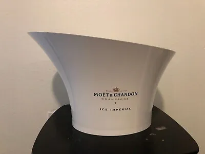 Moet & Chandon Champagne Ice Bucket Chiller White Brand New In Box • $399.99