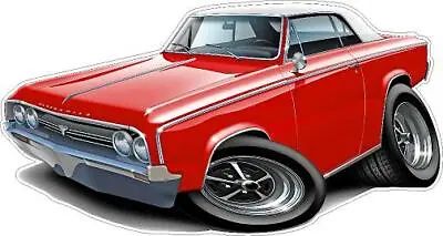 Wall Decal Compatible With 1964-5 Olds Cutlass Boys Room Garage Car Graphic • $25.99