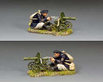 King & Country Fall Of Berlin Ra087 Russian Naval Inf. Maxim 1910 Machine Gunner • $62