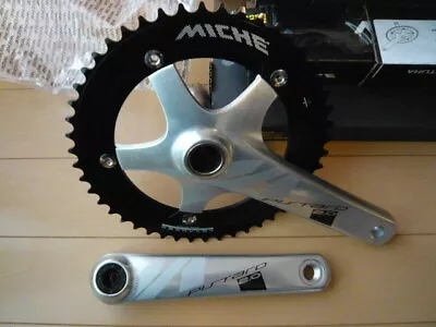 Miche Mike Pistard 2.0 Chainset 48T 1/8 C　 Length 165Mm Silver Track Piste • $430.55