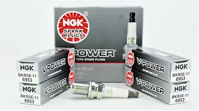 NGK 6953 V-Power Spark Plug BKR5E11 Package Of 4 • $14.39