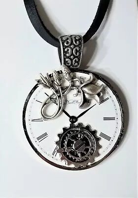 24  Steampunk Necklace Vintage Pocket Watch Parts  Custom Made In USA SP2594 • $29.99