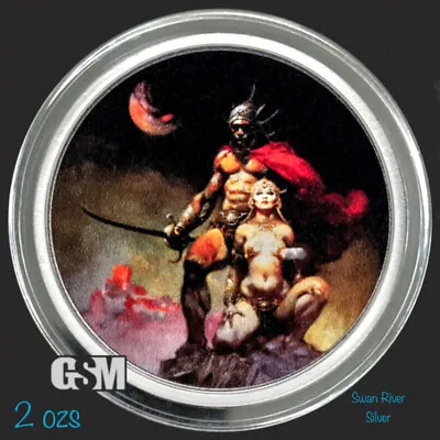 Swordsman Of Mars 2oz Silver Round • $125