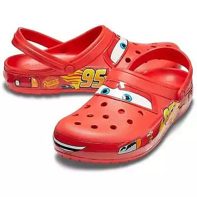 *Brand New* Crocs Lightning Mcqueen Clog Cars Size Men Women Fast Ship  • £25.99