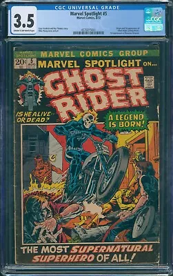 Marvel Spotlight #5 1972 CGC 3.5 COW Pages! 1st Appearance Of Ghost Rider! • $850