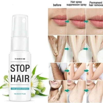 $8.65 • Buy HOT 100% Natural Permanent Hair Removal Spray Stop Hair Growth Inhibitor Remover