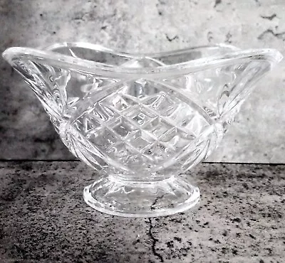 Gorham Czech Republic Crystal Art Clear Glass Candy Dish Decorative Bowl  • $13.99