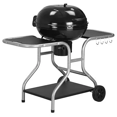 Outsunny Garden Charcoal Barbecue Grill Trolley BBQ Patio Heating W/ Wheels • £114.99