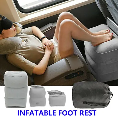 $16.49 • Buy 1X Travel Air Pillow Inflatable Foot Rest Cushion Office Home Leg Footrest Relax