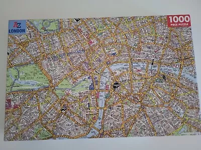 A To Z London Map 1000 Piece Jigsaw Puzzle NEW • £10