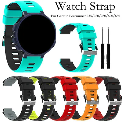 Silicone Watch Strap For Garmin Forerunner 235/235lite/220/230/620/630/735xt HYA • $12.25