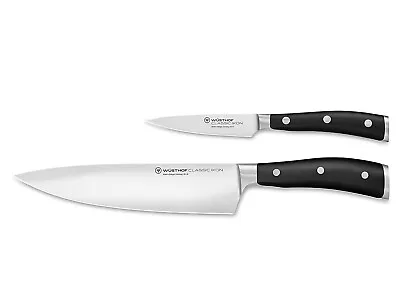 $254.95 • Buy Wusthof Classic Ikon 2 Piece Cook's Knife Set W/ Chef's Knife & Paring Knife
