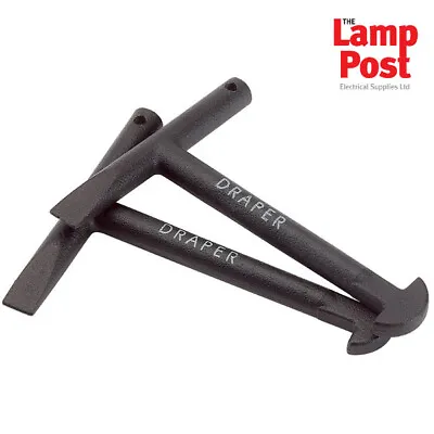 Draper 89721 Pair Of Manhole Lifting Keys Drain Cover Lifter Tool 5  130mm Iron • £9.99