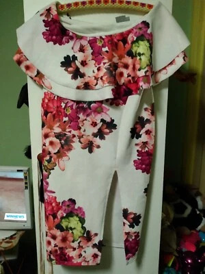 $6.50 • Buy Asos Womens S'less  Multicols Knee Length Dress Sz 12 Round Layered Open Neck