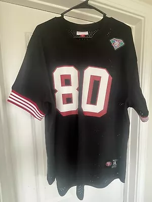 New Mens Mitchell & Ness Sf 49ers Jerry Rice Gridiron Classic Retired Jersey 2XL • $85