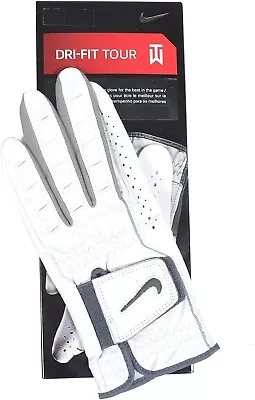 Nike Dri-Fit Tour Tiger Woods Men's Medium Cad Left Handed Golf Glove GG0342-101 • $19.99