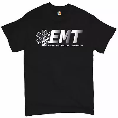 EMT Emergency Medical Technician T-shirt EMS Paramedic Star Of Life Men's Tee • $26.95