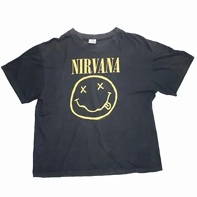 Aussie T-Shirts Original Nirvana 1991 T-Shirt Used Vintage • $550