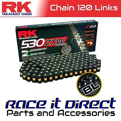 RK Chain For KAWASAKI KH 750 MACH 1975-1976 SHD ZXW XW-Ring Black Gold • £187.95