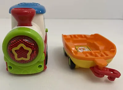 VTech Go Go Smart Wheels Train Vehicle Replacement W Flat Trailer Self Propelled • $34.28