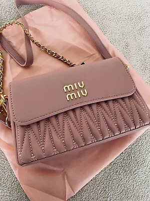 Miumiu Pink Crossbody Bag • $99