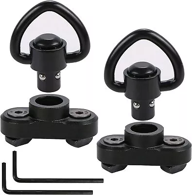 2Pack M-LOK MLOK Quick Release Sling Mount Push Button QD Sling Swivel Adaptor • $11.98