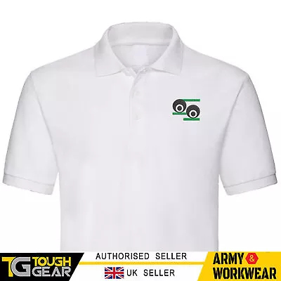 Lawn Bowls Bowling White Polo Shirt With Logo Uniform T-shirt With Collar S-5XL • £11.99