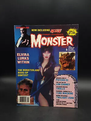 Monsterland Magazine #7 February 1986 Forrest J Ackerman Elvira TV Horror Host • $34.95