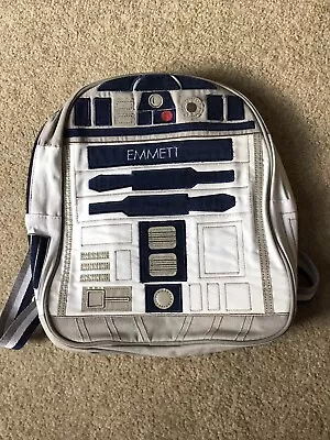 Pottery Barn Kids Star Wars R2 D2 Talking Backpack “EMMETT” 11”W X 13.5”H X 3” D • $24.95