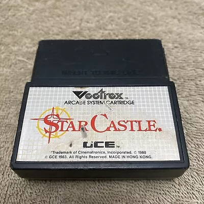 Vintage STAR CASTLE Vectrex Video Game Cartridge Only Rare HtF  • $89.99