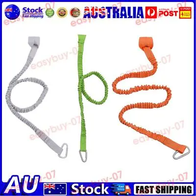 $9.16 • Buy AU Kayak Paddle Leash Adjustable With Hook Fishing Rod Pole Coiled Lanyard
