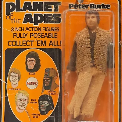 Mego Peter Burke 1970's Vintage Planet Of The Apes Sealed MOC Mint On Card • $179.99