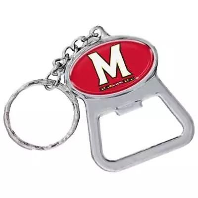 Maryland Terrapins Metal Key Chain And Bottle Opener W/domed Insert • $5.99