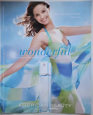 American Beauty Perfume Women Ashley Judd Actress 2005 Print Ad 9x11  • $14.95