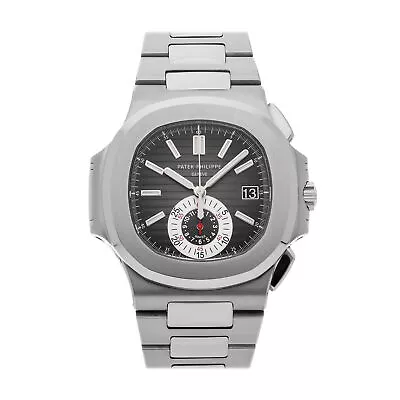 Patek Philippe Nautilus Chronograph Auto Steel Mens Bracelet Watch 5980/1A-014 • $119950