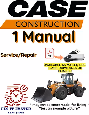 Case W24b Wheel Loader Manual Service Repair Shop Pdf Usb • $40