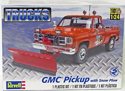 Revell 1:24 Scale GMC Pickup Truck With Snow Plow Model Kit 85-7222 • $29.95