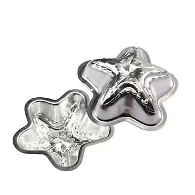  Cake Pan Mold Baking Mould Metal Jelly Star Soap Molds Cupcake • £12.98