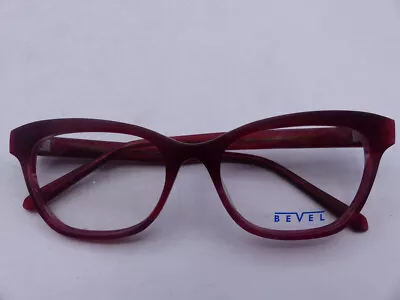 Bevel 3687 Amelia Maroon Swirl Matte Womens Eyeglasses Frames Size 52-17-135 • $199.99