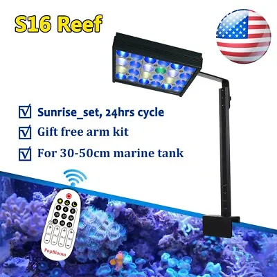 PopBloom 30W Led Light Aquarium Saltwater Nano Fish Tank Light For Marine Coral • $69.99