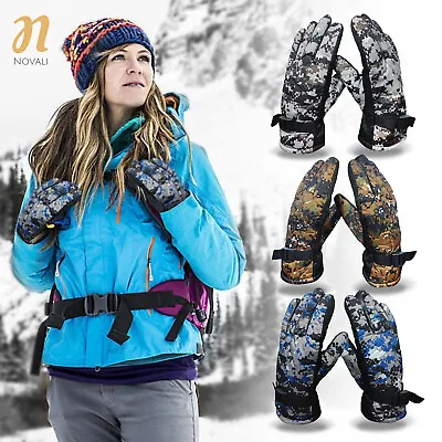 Ski Gloves Winter Waterproof Thermal Insulated Windproof Warm Gloves Mens Womens • £5.23