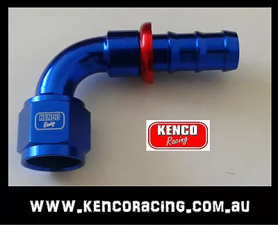 Kenco Dash AN 6 8 10 12 90 DEGREE Push On Lock Aluminium Fitting Race Speedway A • $18