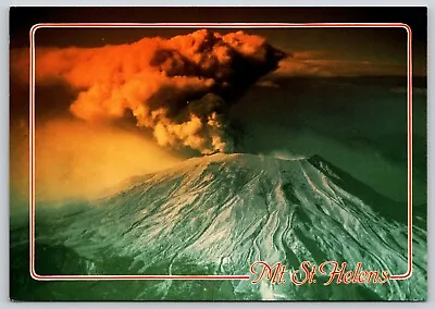 Postcard Mt St Helens Eruption Washington Cascade Range Volcano Geology • $5.99