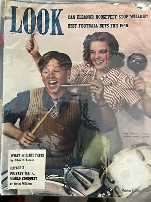 Look Magazine Garland And Rooney  Oct  8. 1940 • $35